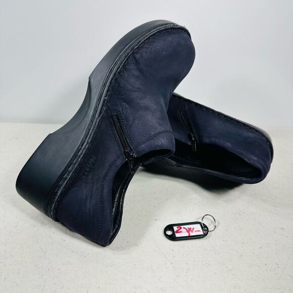 Naot Blue Suede Clogs Women's Size 8/39 No Insoles - Picture 1 of 8